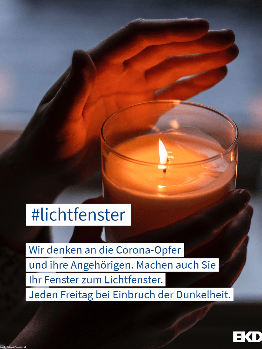#lichtfenster | Ein Zeichen der Solidarität für die Coronaopfer