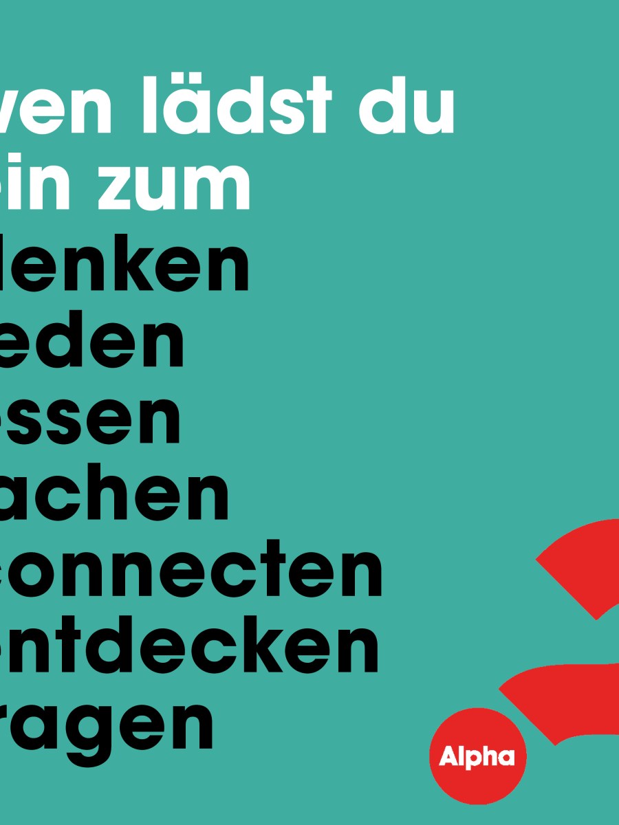 Vorbereitungen für den Alpha- Kurs 2025